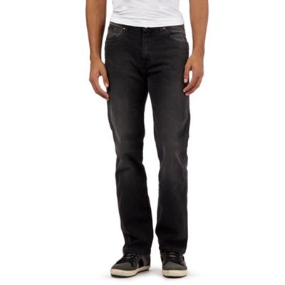 Wrangler Big and tall dark grey regular fit arizona jeans